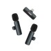 Digitek® (DWM-009 PRO Wireless Microphone & Receiver with Lightning Connector & 2 Mic, 4Hr Battery, only for iPhones with Lightning (LTC), Ideal for Voice Recording