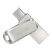 SanDisk Ultra Dual Drive Luxe USB_c Type-C 128GB, OTG, Upto 400MB/S, Pendrive, Silver, 5Y Warranty (SDDDC4-128G-I35)