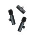 Digitek® (DWM-009 PRO Wireless Microphone & Receiver with Lightning Connector & 2 Mic, 4Hr Battery, only for iPhones with Lightning (LTC), Ideal for Voice Recording