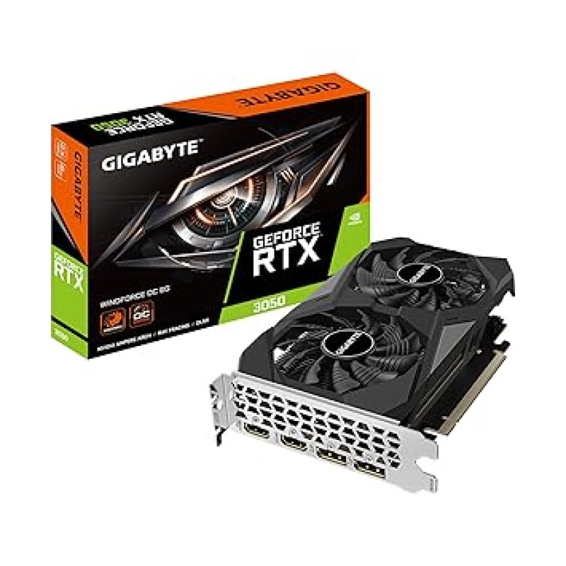 Gigabyte GeForce RTX 3050 WINDFORCE OC 6G 6GB GDDR6 Graphics Card GV-N3050WF2OC-6GD