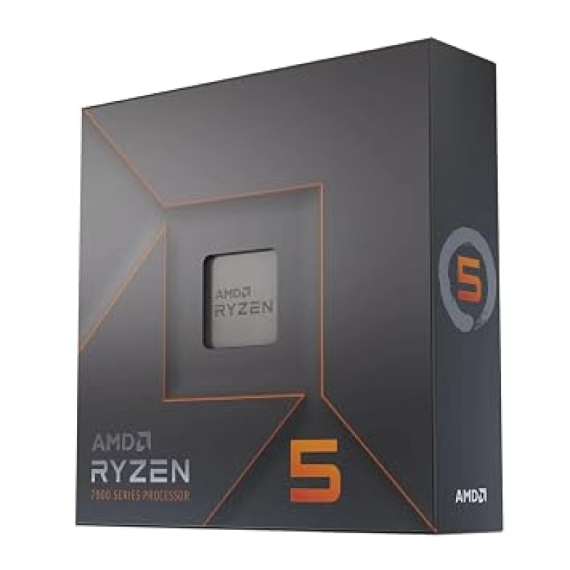 AMD 7000 Series Ryzen 5 7600X Desktop Processor 6 cores 12 Threads 38 MB Cache 4.7 GHz Upto 5.3 GHz AM5 Socket (100-100000593WOF)