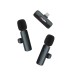 Digitek® (DWM-009 PRO Wireless Microphone & Receiver with Lightning Connector & 2 Mic, 4Hr Battery, only for iPhones with Lightning (LTC), Ideal for Voice Recording