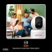 CP PLUS 3MP Full HD Smart Wi-Fi CCTV Camera | 360° Pan Tilt | CTC Cyber Secure Tech | View & Talk | Motion Tracking | Night Vision | SD Card (Up to 256GB) | Alexa OK Google | CP-E35Q
