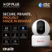 CP PLUS 3MP Full HD Smart Wi-Fi CCTV Camera | 360° Pan Tilt | CTC Cyber Secure Tech | View & Talk | Motion Tracking | Night Vision | SD Card (Up to 256GB) | Alexa OK Google | CP-E35Q