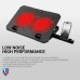 Ant Esports NC160 Laptop Cooling Pad, Laptop Cooler with Mobile Holder 2 * 1 125mm Quite Fans at 1000 RPM Fan Speed Controller 5 Height Adjustable Angle 2USB Ports Compatible for Laptop up to 15.6”