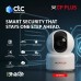 CP PLUS 3MP Full HD Smart Wi-Fi CCTV Camera | 360° Pan Tilt | CTC Cyber Secure Tech | View & Talk | Motion Tracking | Night Vision | SD Card (Up to 256GB) | Alexa OK Google | CP-E35Q