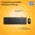 HP KM200 Wireless Mouse and Keyboard Combo, Full-Size Ergonomic Design, 3 Button and Built-in Scroll Wheel, 2.4 GHz Wireless connectio, 3 Years Warranty (7J4G8AA)