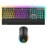 Ant Esports KM500 Pro Wireless Gaming Keyboard and Mouse Combo, LED Backlit Rechargeable 2000mAh Battery, Mechanical Feel Anti-ghosting Keyboard + 6D 3200DPI Mice for PC Gamer (Black)