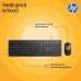 HP KM200 Wireless Mouse and Keyboard Combo, Full-Size Ergonomic Design, 3 Button and Built-in Scroll Wheel, 2.4 GHz Wireless connectio, 3 Years Warranty (7J4G8AA)