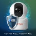 CP PLUS 3MP Full HD Smart Wi-Fi CCTV Camera | 360° Pan Tilt | CTC Cyber Secure Tech | View & Talk | Motion Tracking | Night Vision | SD Card (Up to 256GB) | Alexa OK Google | CP-E35Q